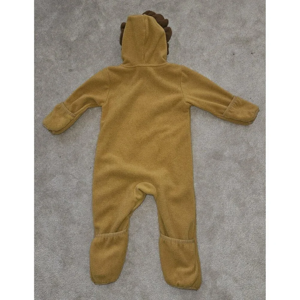 Cuddle Club Lion Cub Fleece Hooded 1-Pc Halloween Costume Baby 12-18 Months